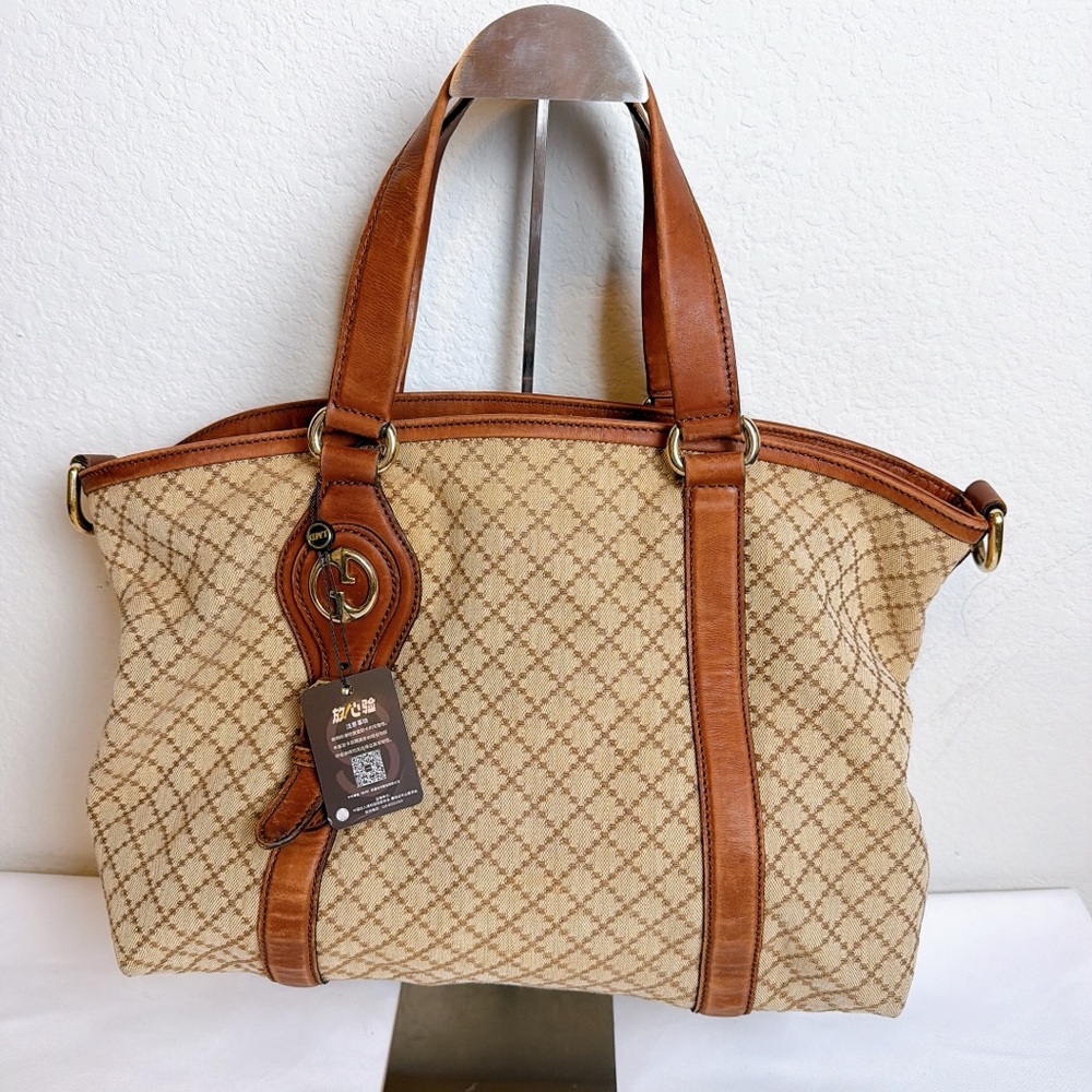 Gucci Beige and Brown Women's Tote Bag